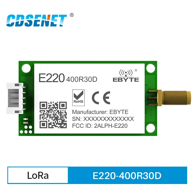 LLCC68 UART Wireless LoRa Module RS485 LoRa 433MHz 470MHz 30dBm 10km E220-400R30D CDSENET DIY Low Power Consumption GFP-T PPDL
LLCC68 UART Wireless LoRa Module RS485 LoRa 433MHz 470MHz 30dBm 10km E220-400R30D CDSENET DIY Low Power Consumption GFP-T PPDL