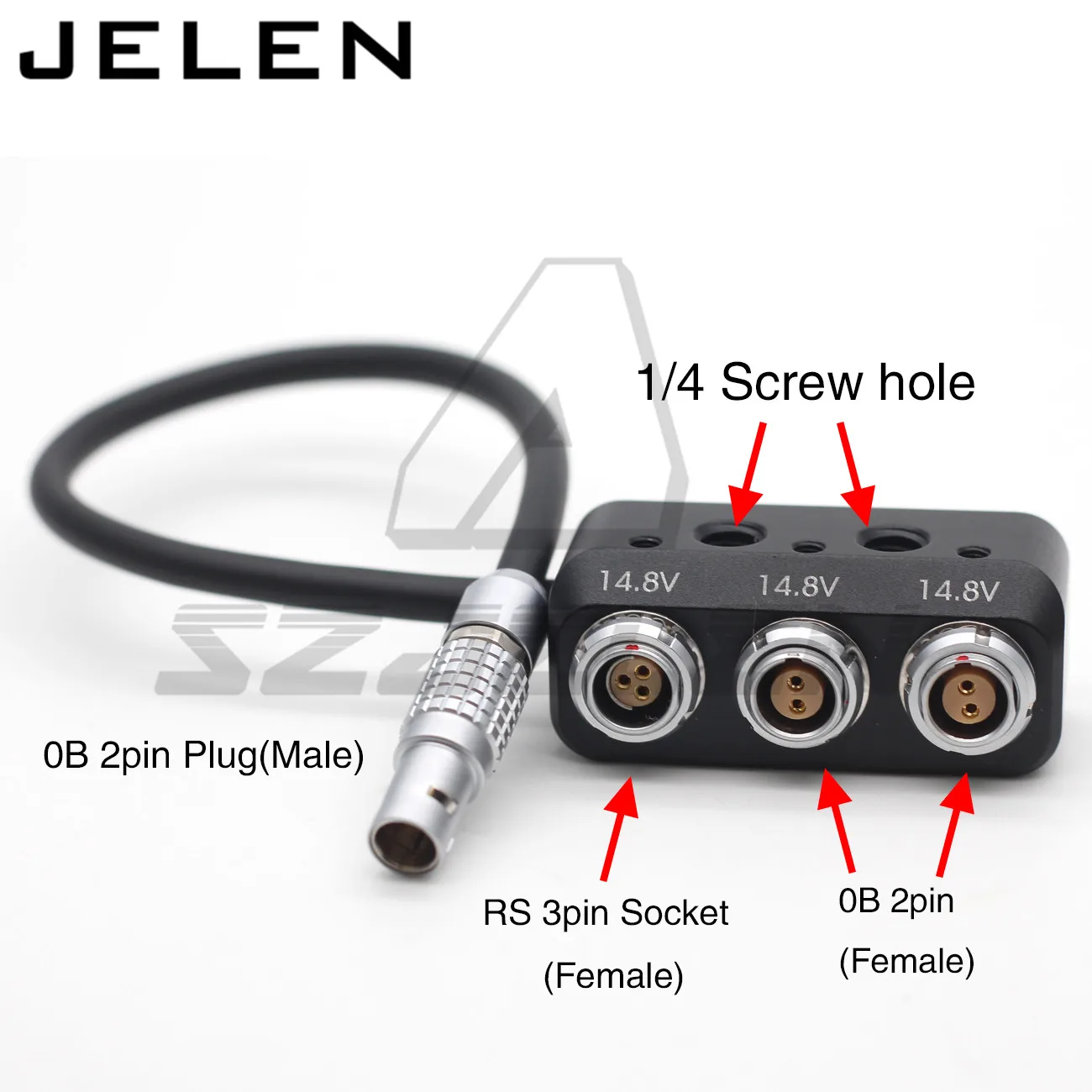 ARRI / SONY 12V 0B 2pin to RS 3pin+ 0B 2pin Female Hub Adapter Splitter for Camera Power Supply Distributor
ARRI / SONY 12V 0B 2pin to RS 3pin+ 0B 2pin Female Hub Adapter Splitter for Camera Power Supply Distributor