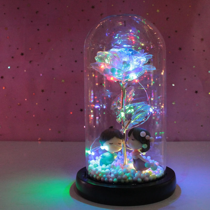 New 2020 Eternal Flowers Beauty and The Beast Rose in a Glass dome LED Flashing Rose For Valentines Wedding Girls Gifts
New 2020 Eternal Flowers Beauty and The Beast Rose in a Glass dome LED Flashing Rose For Valentines Wedding Girls Gifts
