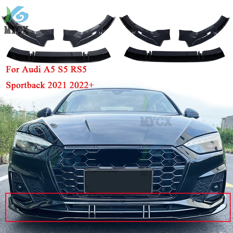 3pcs ABS Paint Car Front Bumper Lip Spoiler Splitters Aprons Cover For Audi A5 S5 RS5 Sportback 2021-2022+
3pcs ABS Paint Car Front Bumper Lip Spoiler Splitters Aprons Cover For Audi A5 S5 RS5 Sportback 2021-2022+
