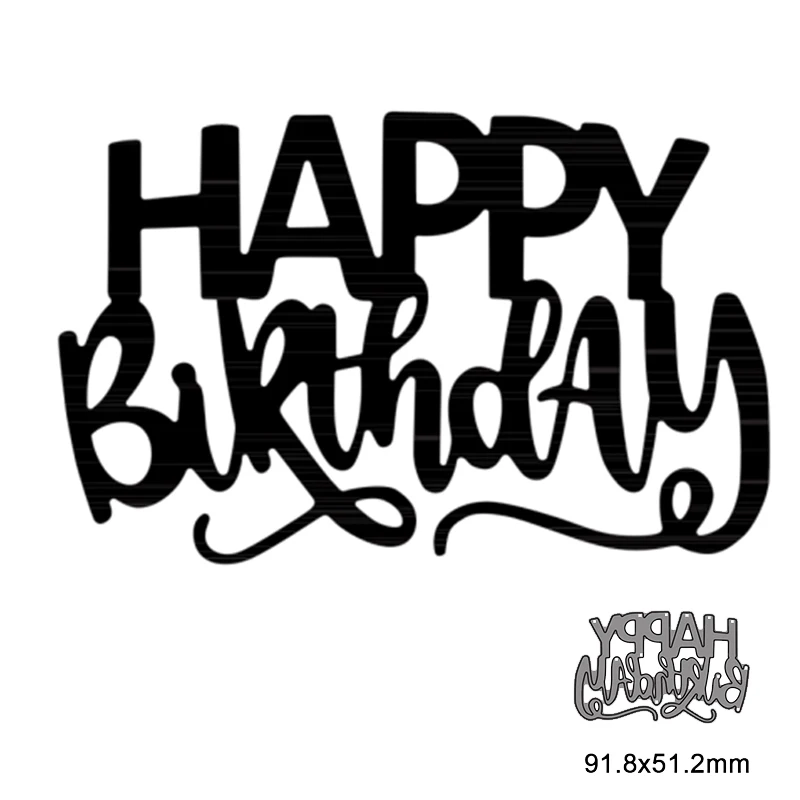 Letter Happy Birthday Metal Cutting Die For DIY Embossing Paper Photo Album Gift Cards Making Scrapbooking Craft New Die
Letter Happy Birthday Metal Cutting Die For DIY Embossing Paper Photo Album Gift Cards Making Scrapbooking Craft New Die