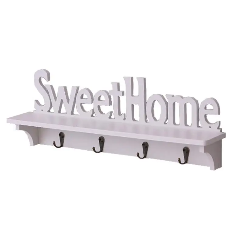 Wood Wall Hook Door Mounted Holder Rack 4-Hook Shelf Coat Hat Clothes Key Hanger Wall Mounted Rack Creative Decor
Wood Wall Hook Door Mounted Holder Rack 4-Hook Shelf Coat Hat Clothes Key Hanger Wall Mounted Rack Creative Decor