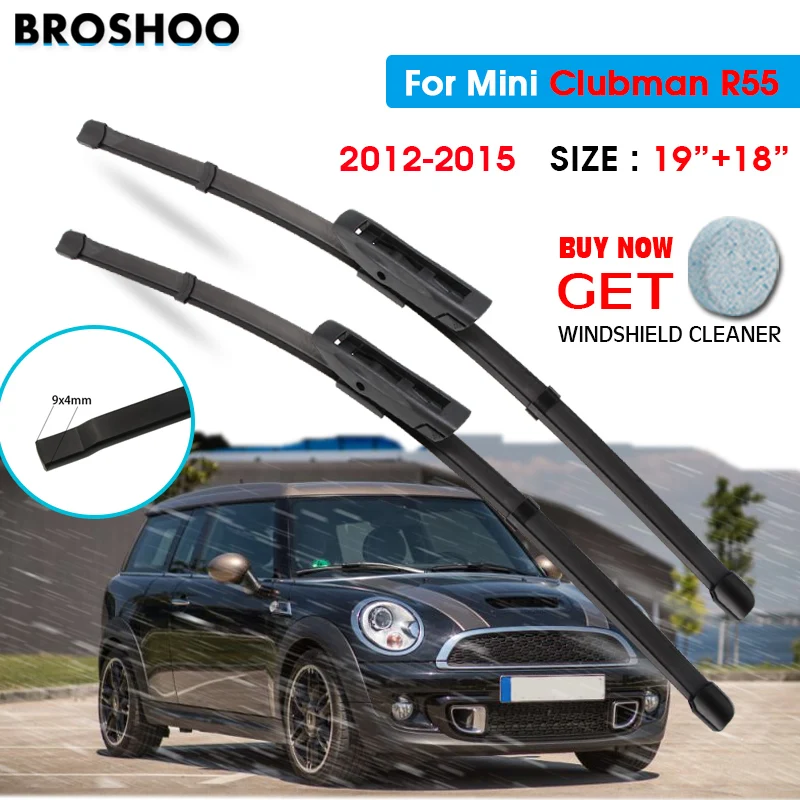 Car Wiper Blade for Mini Clubman R55 19"+18" 2012-2015 Auto Windscreen Windshield Wipers Blades Window Fit Hook Arms
Car Wiper Blade for Mini Clubman R55 19"+18" 2012-2015 Auto Windscreen Windshield Wipers Blades Window Fit Hook Arms