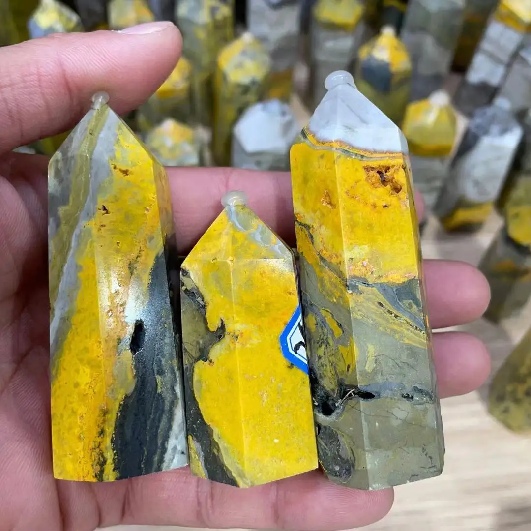 Natural Bumblebee Quartz Crystal Point Meditation Reiki Healing Stick Ornaments Home Decor Gift
Natural Bumblebee Quartz Crystal Point Meditation Reiki Healing Stick Ornaments Home Decor Gift