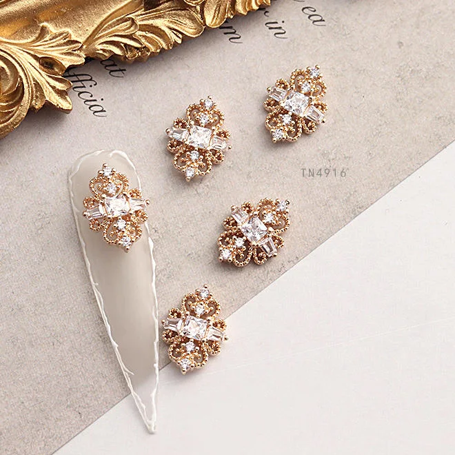 5pcs TN4916 Gold flower Crystal Zircon Nail Art Rhinestone metal manicure nail accessories Nail art Decorations 3D Nails charms
5pcs TN4916 Gold flower Crystal Zircon Nail Art Rhinestone metal manicure nail accessories Nail art Decorations 3D Nails charms