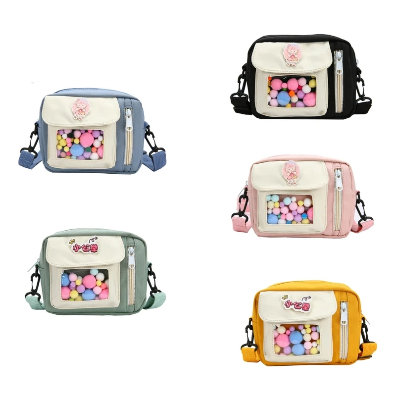 Cute Square Messenger Bag Women Girls Small Nylon Cartoon Shoulder Bag Casual Phone Makeup Holder Crossbody Handbag with Badges
Cute Square Messenger Bag Women Girls Small Nylon Cartoon Shoulder Bag Casual Phone Makeup Holder Crossbody Handbag with Badges