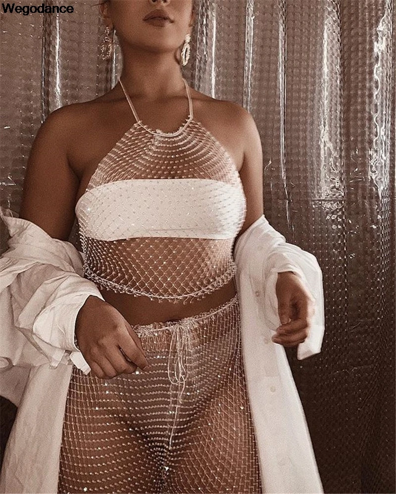 Women Party Clubwear 2 Pcs Outfits Fashion Shiny Hologram Sexy Two Piece Set Sleeveless O-Neck Crop Top Bodycon Side Slit Pants
Women Party Clubwear 2 Pcs Outfits Fashion Shiny Hologram Sexy Two Piece Set Sleeveless O-Neck Crop Top Bodycon Side Slit Pants