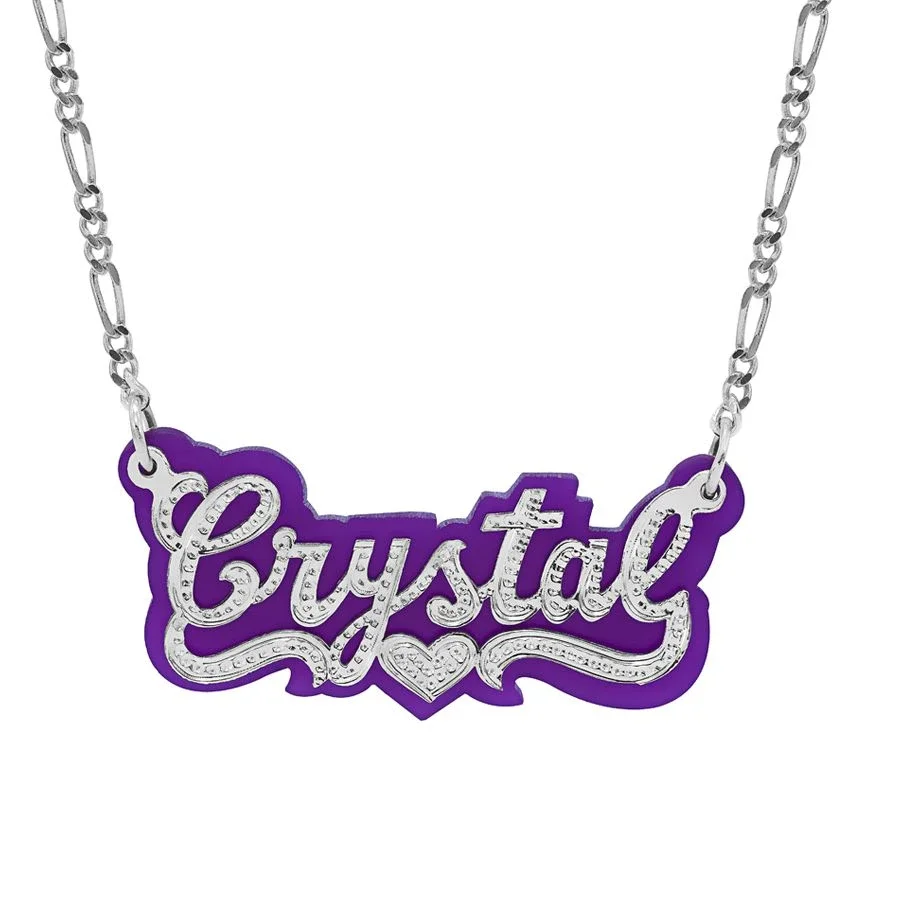 2021 Custom Name Necklace Double Nameplate Acrylic Pendant Necklace Customized Name For Gift Jewelry
2021 Custom Name Necklace Double Nameplate Acrylic Pendant Necklace Customized Name For Gift Jewelry