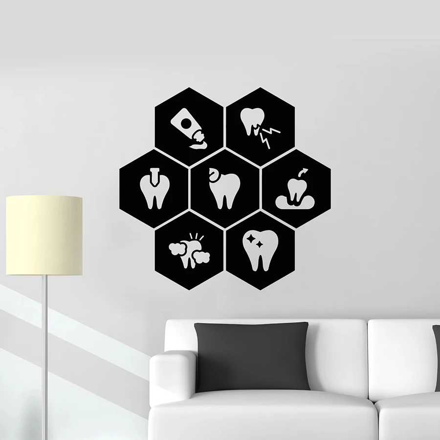 Teeth Vinyl Wall Sticker Dentist Clinic Healthy Toothpaste Dental Care Wall Decal Window Decoration Honeycomb Art Mural Decor
Teeth Vinyl Wall Sticker Dentist Clinic Healthy Toothpaste Dental Care Wall Decal Window Decoration Honeycomb Art Mural Decor
