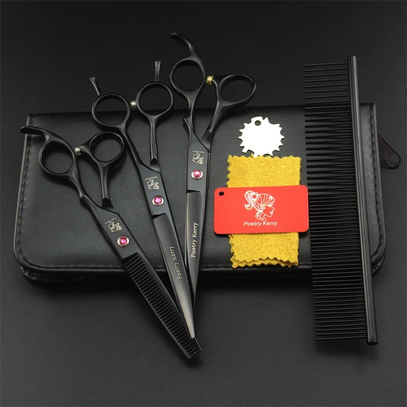 7 Inch Professional Dog Scissors Pet Dog Grooming Set Dog Shears Hair Cutting Thinning Curved Scissors
7 Inch Professional Dog Scissors Pet Dog Grooming Set Dog Shears Hair Cutting Thinning Curved Scissors