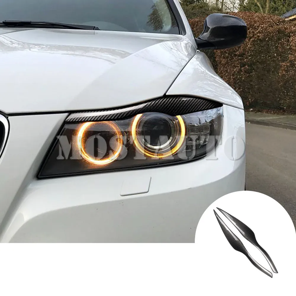 For BMW 3 Series E90 E91 Real Carbon Fiber Exterior Headlight Cover Eyelid Eyebrow Trim 2005-2011 Car Accessories
For BMW 3 Series E90 E91 Real Carbon Fiber Exterior Headlight Cover Eyelid Eyebrow Trim 2005-2011 Car Accessories