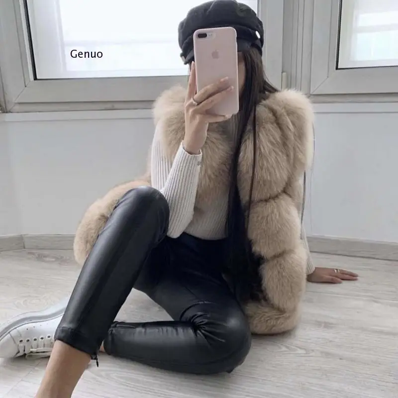 Women's Faux Fox Fur Sleeveless Vest 2020 New Autumn Winter Female Warm Outwears Lady Solid Fluffy Middle Long Coat Clothes
Women's Faux Fox Fur Sleeveless Vest 2020 New Autumn Winter Female Warm Outwears Lady Solid Fluffy Middle Long Coat Clothes