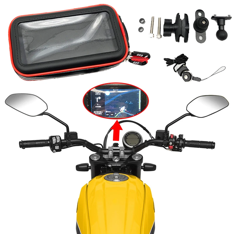 For Ducati Scrambler 800 1100 2014 2015 2016 2017 2018 2019 2020 Motorcycle USB Mobile Phone Navigation Bracket USB Charging
For Ducati Scrambler 800 1100 2014 2015 2016 2017 2018 2019 2020 Motorcycle USB Mobile Phone Navigation Bracket USB Charging