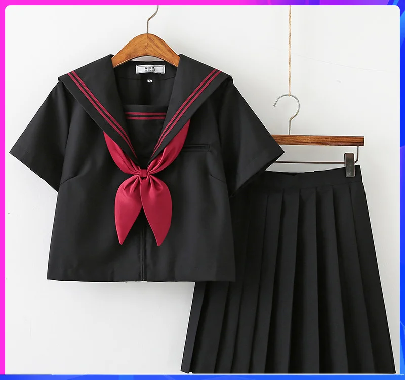 2020 jk uniform middle suit summer orthodox Japanese short-sleeved college wind class uniform school uniform female sailor suit
2020 jk uniform middle suit summer orthodox Japanese short-sleeved college wind class uniform school uniform female sailor suit