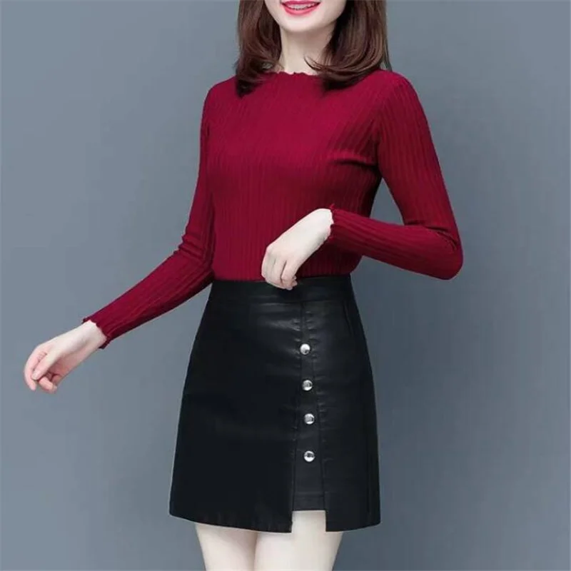 PU Leather Skirt Female New High-waist Spring Autumn Women's clothing Half-length Skirt A-line Skirt Sexy Woman One-step Skirt
PU Leather Skirt Female New High-waist Spring Autumn Women's clothing Half-length Skirt A-line Skirt Sexy Woman One-step Skirt