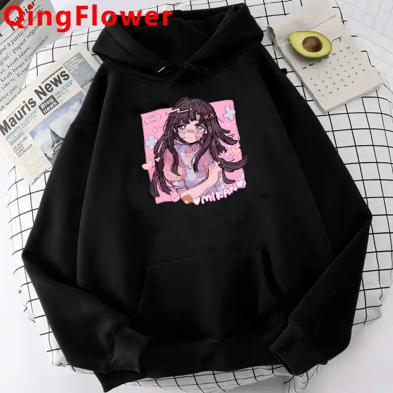 Danganronpa Monokuma Mikan Tsumiki hoodies male hip hop anime male clothing sweatshirts 2021
Danganronpa Monokuma Mikan Tsumiki hoodies male hip hop anime male clothing sweatshirts 2021