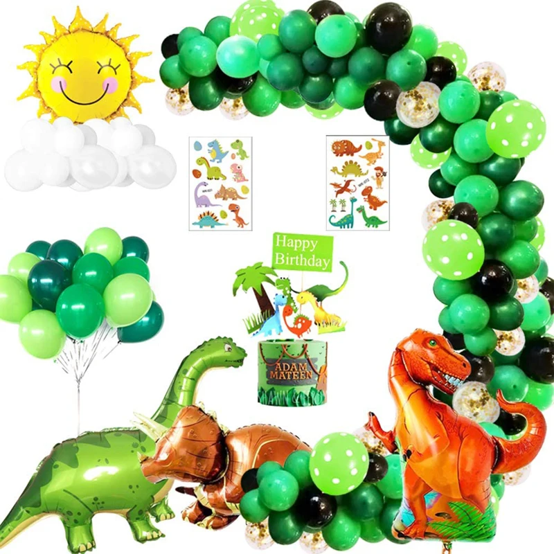 66pcs/Set Dinosaur Birthday Party Decorations Kids Green Balloon Garland Dinosaur Party Theme Boy Birthday Decoration Supplies
66pcs/Set Dinosaur Birthday Party Decorations Kids Green Balloon Garland Dinosaur Party Theme Boy Birthday Decoration Supplies