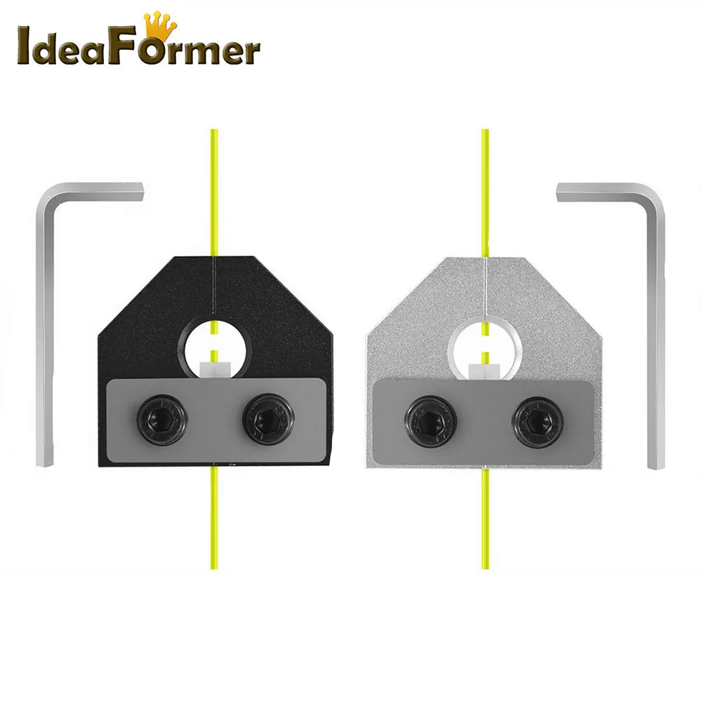 Broken Filament Welder Connector Black/ Silver Aluminum Block 1.75mm PLA ABS Filament Sensor With Allen Key 3D Printer Parts
Broken Filament Welder Connector Black/ Silver Aluminum Block 1.75mm PLA ABS Filament Sensor With Allen Key 3D Printer Parts