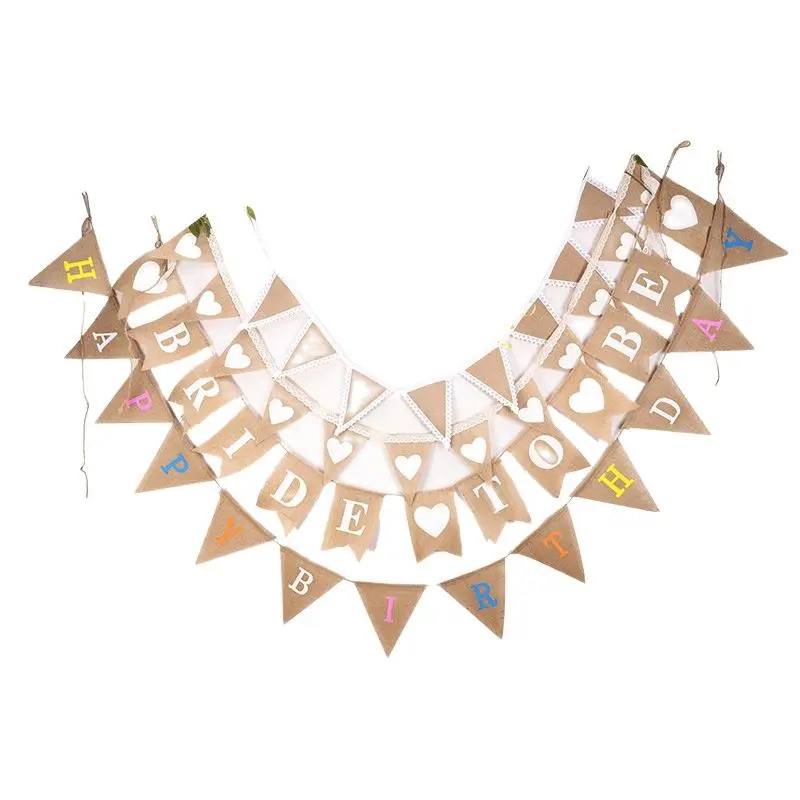 New Wedding Party Confession Burlap String Flag Dovetail Flag Pennant DIY Craft Birthday Party Decoration Ribbon Pull Flag
New Wedding Party Confession Burlap String Flag Dovetail Flag Pennant DIY Craft Birthday Party Decoration Ribbon Pull Flag