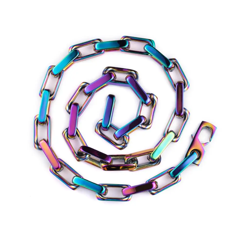 Hip Hop Stainless Steel Glossy Dazzling Multicolor Color Necklaces for Women Men Fashion Rapper Jewelry Gifts
Hip Hop Stainless Steel Glossy Dazzling Multicolor Color Necklaces for Women Men Fashion Rapper Jewelry Gifts