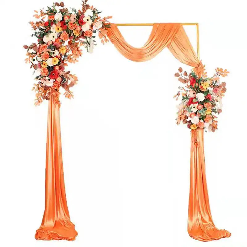 150 -250 CM Shiny Gold Iron Frame Arch Artificial Flower Pillar Backdrop Stage Door Outdoor Wedding Organza Fabric Display Rack
150 -250 CM Shiny Gold Iron Frame Arch Artificial Flower Pillar Backdrop Stage Door Outdoor Wedding Organza Fabric Display Rack