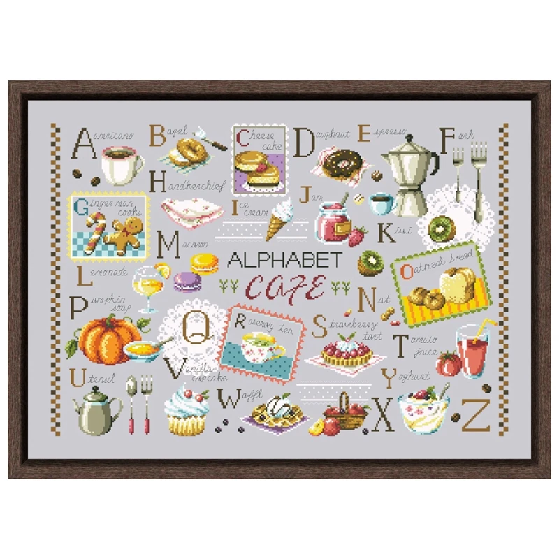 Dreampattern Food алфавит набор для вышивки крестиком дизайн 18ct 14ct 11ct серебряный холст вышивка DIY
Dreampattern Food алфавит набор для вышивки крестиком дизайн 18ct 14ct 11ct серебряный холст вышивка DIY