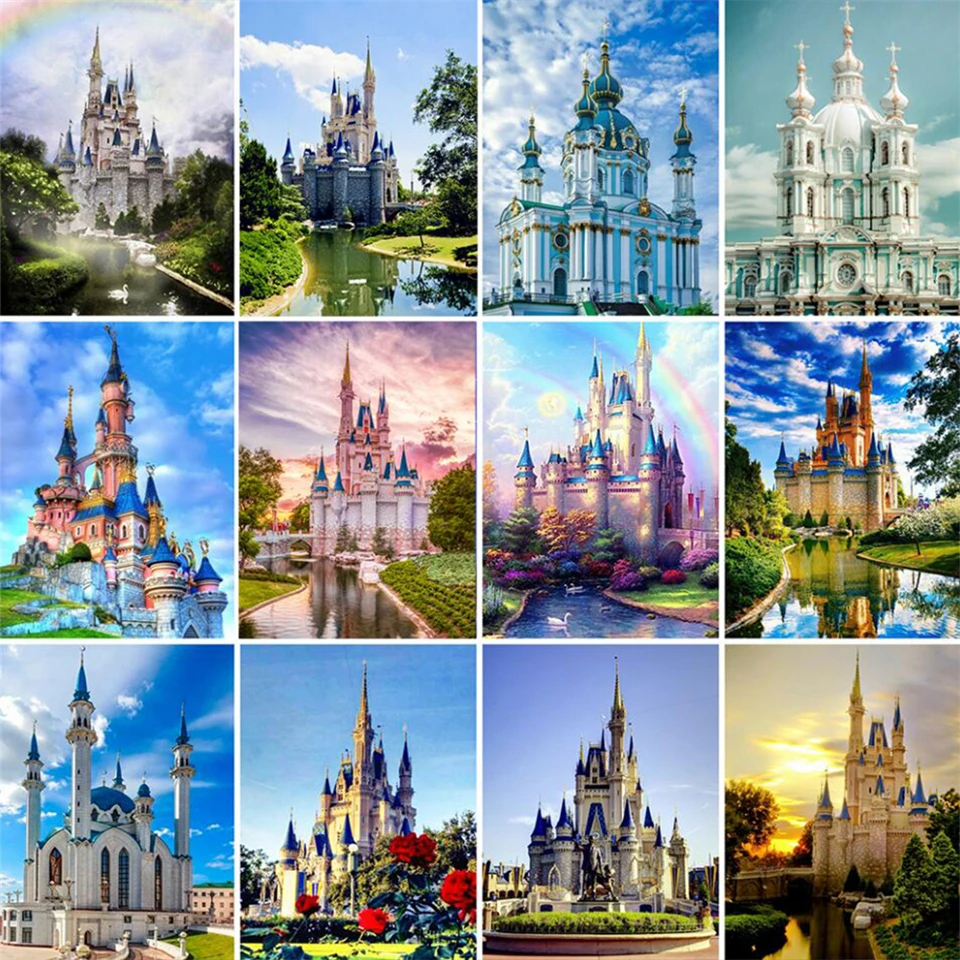 Full Drill Square Diamond Mosaic Scenic Cross Stitch Kits Diamond Embroidery Church Painting Rhinestones Handmade Hobbies Crafts
Full Drill Square Diamond Mosaic Scenic Cross Stitch Kits Diamond Embroidery Church Painting Rhinestones Handmade Hobbies Crafts