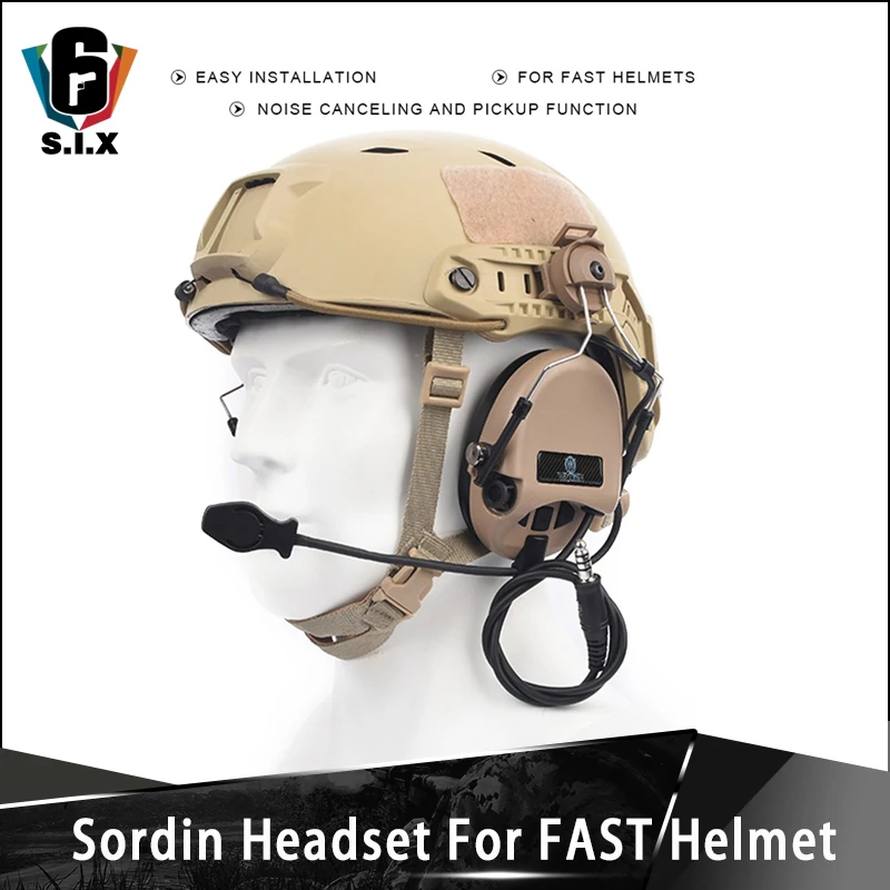 Tactical Softair Sordin Headset For FAST Helmets and Helmet Rail Adapter Set Headphone Aviation Accessories
Tactical Softair Sordin Headset For FAST Helmets and Helmet Rail Adapter Set Headphone Aviation Accessories