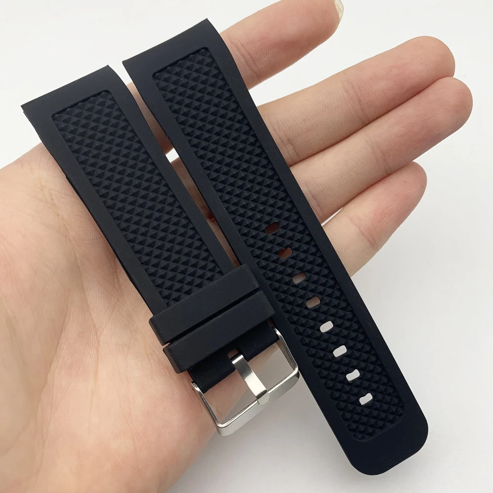 24mm Rubber Watchband Curved End Strap for Edifice Lineage Oceanus Analogue Watch Band Steel Buckle Wrist Strap
24mm Rubber Watchband Curved End Strap for Edifice Lineage Oceanus Analogue Watch Band Steel Buckle Wrist Strap