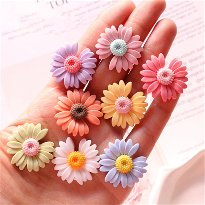 20Pcs Daisy Flower Flat Back Resin Accessories Kid DIY Hairpin Jewelry Decorative Supplies Phone Crafts Resin Ornament 2.7CM
20Pcs Daisy Flower Flat Back Resin Accessories Kid DIY Hairpin Jewelry Decorative Supplies Phone Crafts Resin Ornament 2.7CM