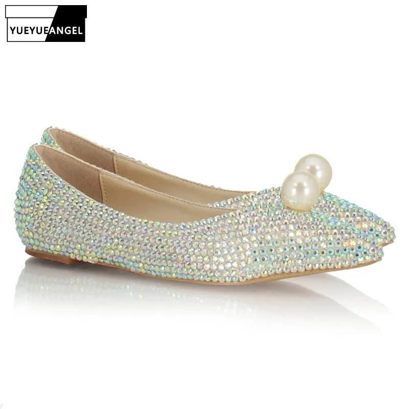 Fashion Women Shallow Slip On Loafers Bride Glitter Sequins Pearl Pointed Toe Wedding Dress Shoes Bridesmaid Ladies Flats Shoes
Fashion Women Shallow Slip On Loafers Bride Glitter Sequins Pearl Pointed Toe Wedding Dress Shoes Bridesmaid Ladies Flats Shoes