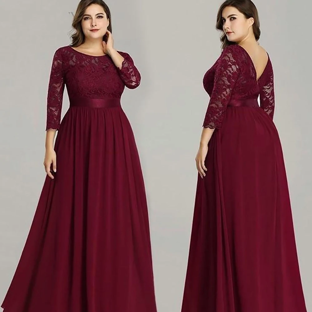 New A Line Custom Plus Size Chiffon Evening Dresses Prom Party Gown Formal Dress Gown Three Quarter Scoop Floor-Length Lace
New A Line Custom Plus Size Chiffon Evening Dresses Prom Party Gown Formal Dress Gown Three Quarter Scoop Floor-Length Lace