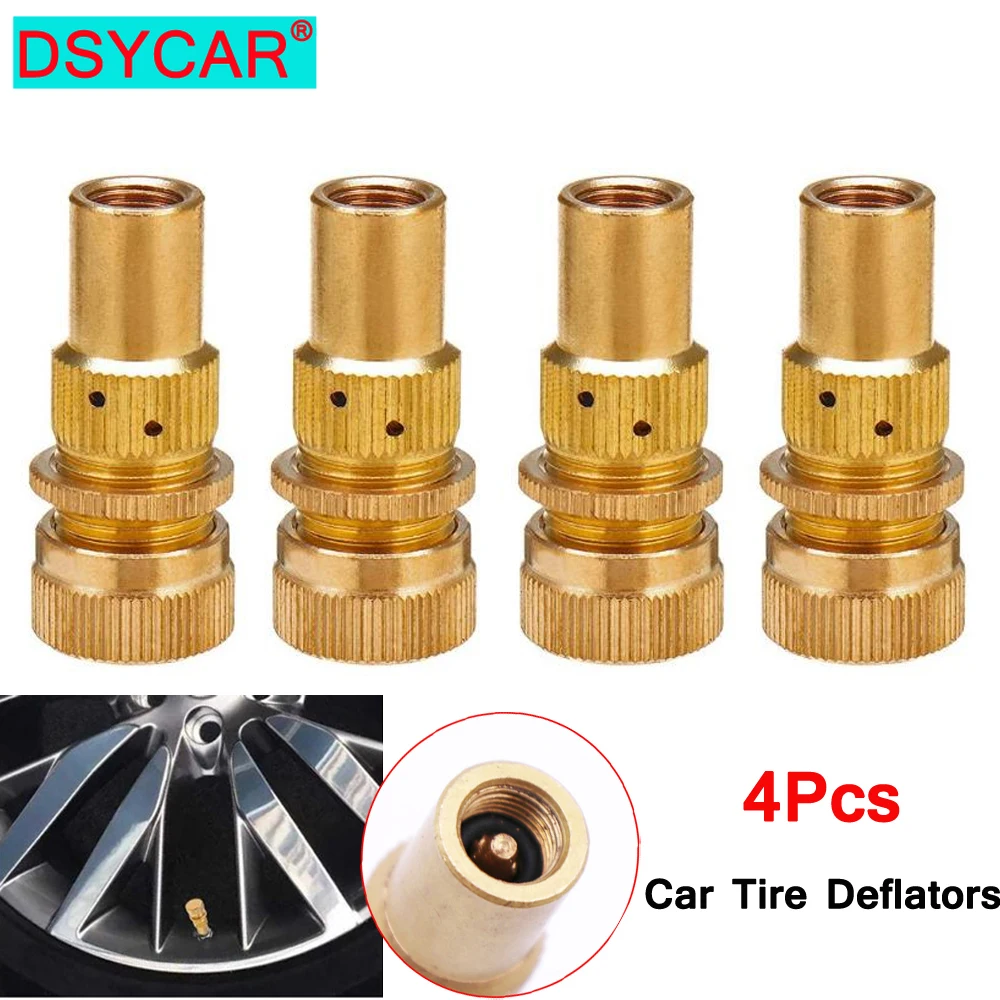 DSYCAR 4 шт. Универсальный 6-30 фунтов на квадратный дюйм латунный внедорожный автоматический дефлятор шин аксессуар удобный сброс
DSYCAR 4 шт. Универсальный 6-30 фунтов на квадратный дюйм латунный внедорожный автоматический дефлятор шин аксессуар удобный сброс