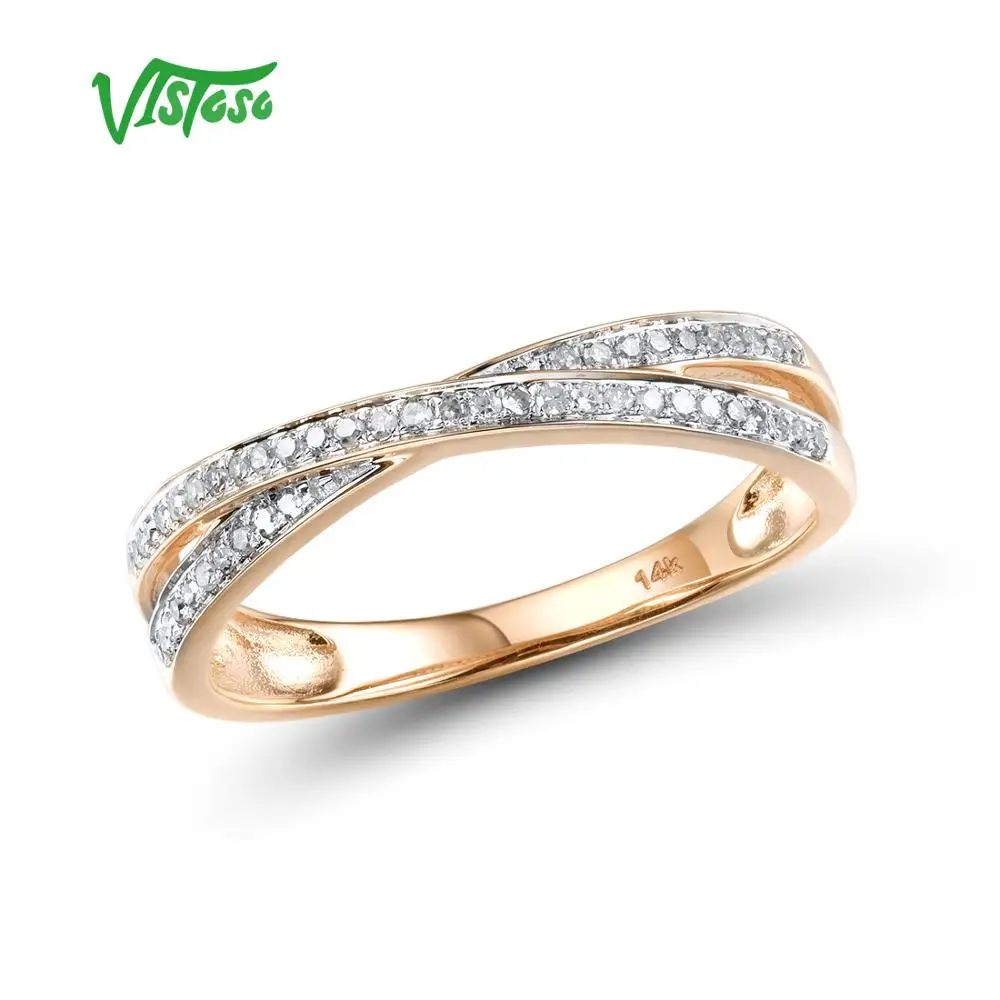 VISTOSO Real 14K 585 Rose White Gold Sparkling Diamond Delicate Ring For Women Anniversary Engagement Fashion Chic Fine Jewelry
VISTOSO Real 14K 585 Rose White Gold Sparkling Diamond Delicate Ring For Women Anniversary Engagement Fashion Chic Fine Jewelry