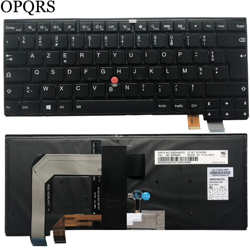 Новая Французская клавиатура для ноутбука Lenovo Thinkpad T460S T470S, черная клавиатура с подсветкой FR
Новая Французская клавиатура для ноутбука Lenovo Thinkpad T460S T470S, черная клавиатура с подсветкой FR