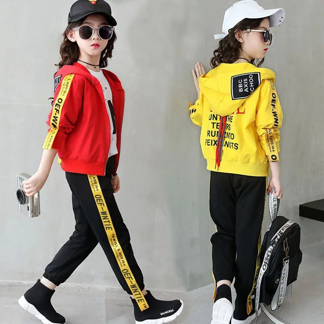 New Girls Fall Clothing Set Students Children's Letters Printing Sports Suit Female Kids Spring Sportwear Clothes Tracksuit B311
New Girls Fall Clothing Set Students Children's Letters Printing Sports Suit Female Kids Spring Sportwear Clothes Tracksuit B311