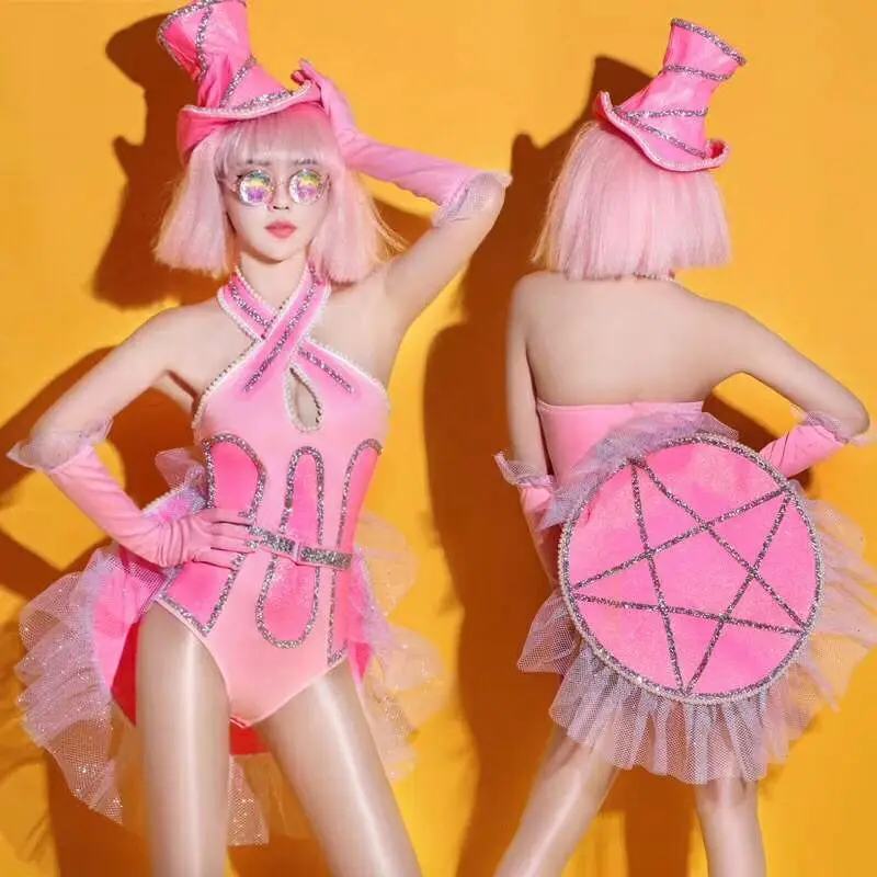 Dance performance Sexy Pink gogo cosutmes nightclub Newest design cute girl stage singer costume
Dance performance Sexy Pink gogo cosutmes nightclub Newest design cute girl stage singer costume
