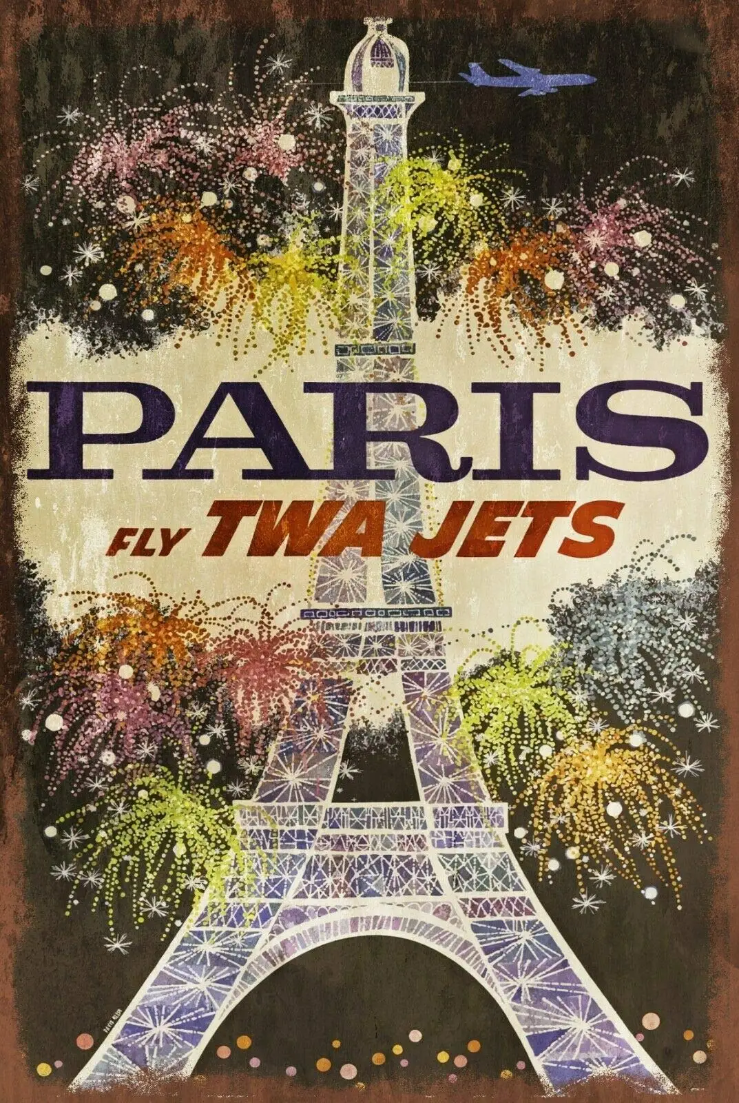 Paris Travel Advert Vintage Look Retro Metal Sign Plaque, TWA, Eiffel Tower Retro Wall Home Bar Pub Vintage Cafe Decor, 8x12 Inc
Paris Travel Advert Vintage Look Retro Metal Sign Plaque, TWA, Eiffel Tower Retro Wall Home Bar Pub Vintage Cafe Decor, 8x12 Inc