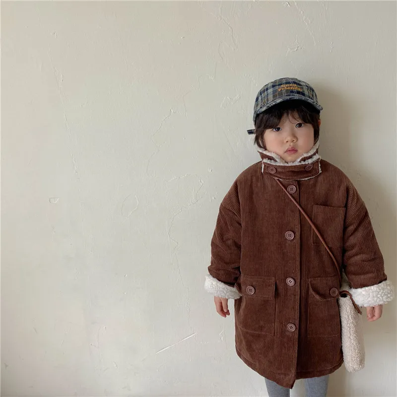 Girls Baby's Coat Jacket Outwear Coffee Fur Thicken Autumn Winter Plus Velvet Warm Tracksuit Fleece Children's Clothing
Girls Baby's Coat Jacket Outwear Coffee Fur Thicken Autumn Winter Plus Velvet Warm Tracksuit Fleece Children's Clothing