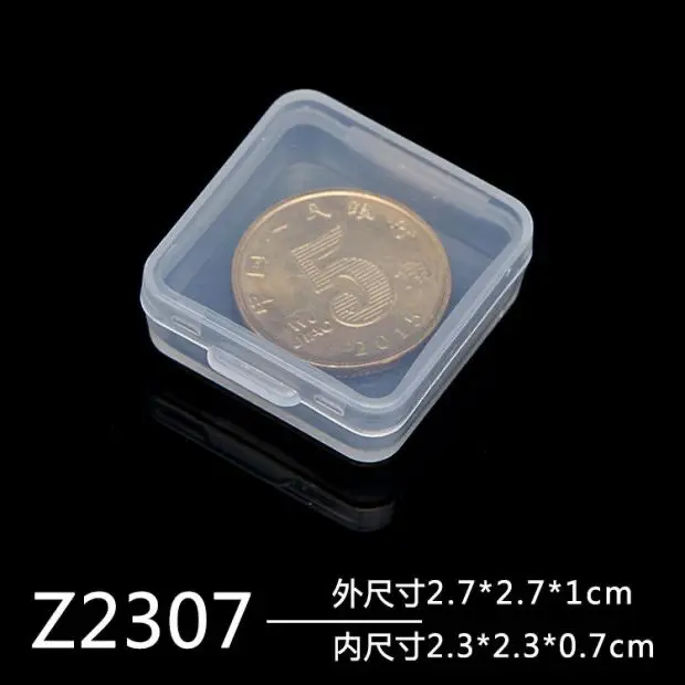 Transparent PP Plastic Small Square Boxes Packaging Storage Box With Lid For Jewelry Coins Chip Accessories Finishing Box
Transparent PP Plastic Small Square Boxes Packaging Storage Box With Lid For Jewelry Coins Chip Accessories Finishing Box