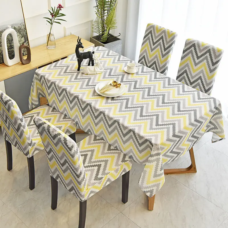5 Pcs/Set Nordic Style Water Ripple Leaf Printed Tablecloth And Chair Cover Set, Simple And Modern, Soft And Waterproof
5 Pcs/Set Nordic Style Water Ripple Leaf Printed Tablecloth And Chair Cover Set, Simple And Modern, Soft And Waterproof
