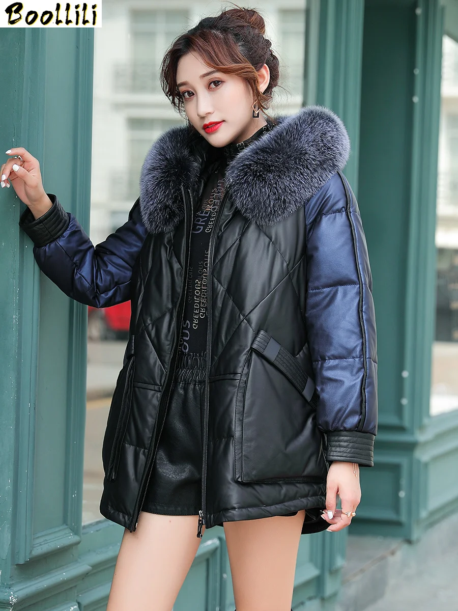 Genuine Leather Boollili Jacket Sheepskin Coat Women Clothes 2023 Korean Fox Fur Collar Duck Down Coat Winter Coat Women
Genuine Leather Boollili Jacket Sheepskin Coat Women Clothes 2023 Korean Fox Fur Collar Duck Down Coat Winter Coat Women