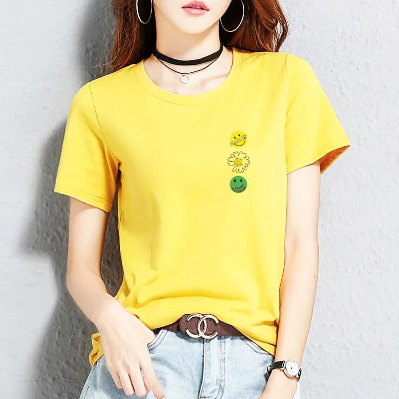 BGtomato 2022 T-shirt Women Summer Fashion Cartoon flower Pocket Print Tshirts Harajuku Casual Short Sleeve Tshirt Female Tops
BGtomato 2022 T-shirt Women Summer Fashion Cartoon flower Pocket Print Tshirts Harajuku Casual Short Sleeve Tshirt Female Tops