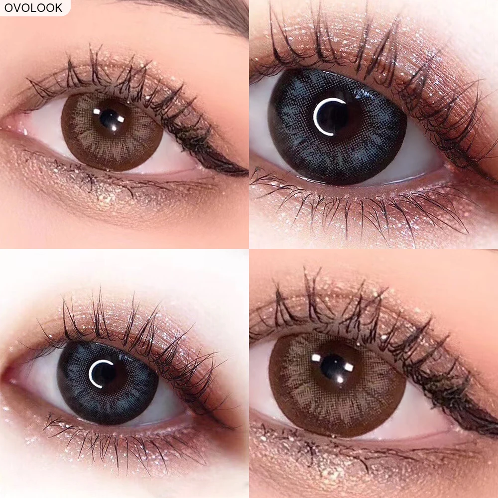 OVOLOOK-2pcs/pair 4 Tone Colored Eye Contact Lenses 0-800 Degrees Year Toss Beautiful Eye Color Lens
OVOLOOK-2pcs/pair 4 Tone Colored Eye Contact Lenses 0-800 Degrees Year Toss Beautiful Eye Color Lens