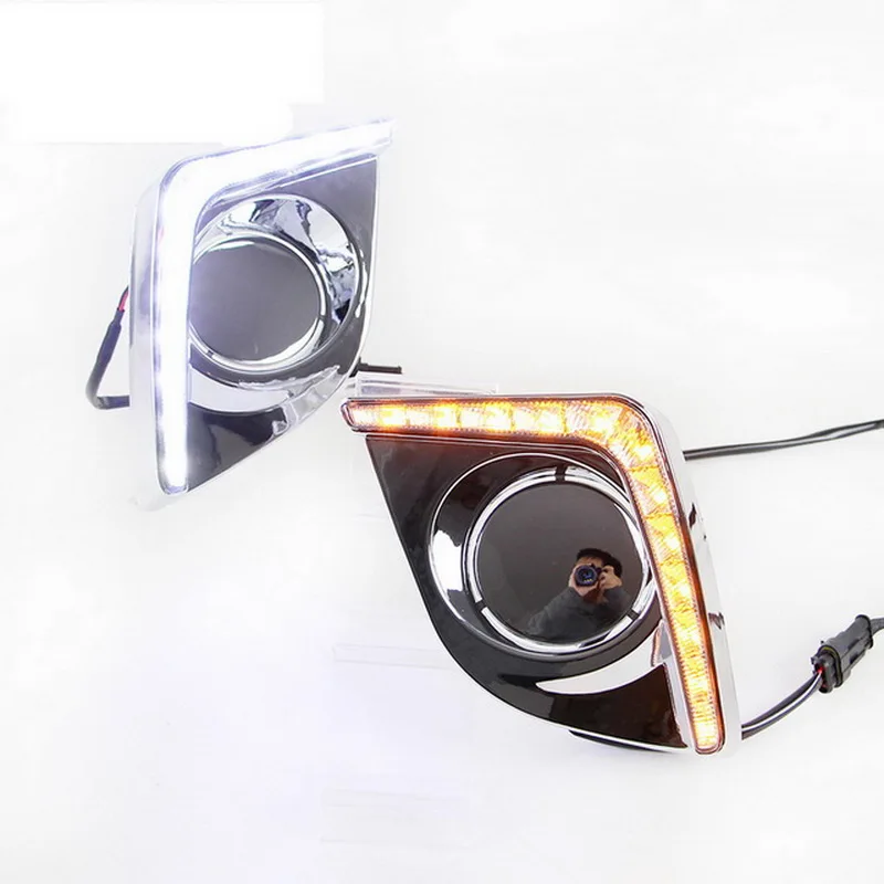 1 pair LED High brightness guide car styling DRL led fog lamps daytime running light For T/oyota L/evin 2014-2015
1 pair LED High brightness guide car styling DRL led fog lamps daytime running light For T/oyota L/evin 2014-2015
