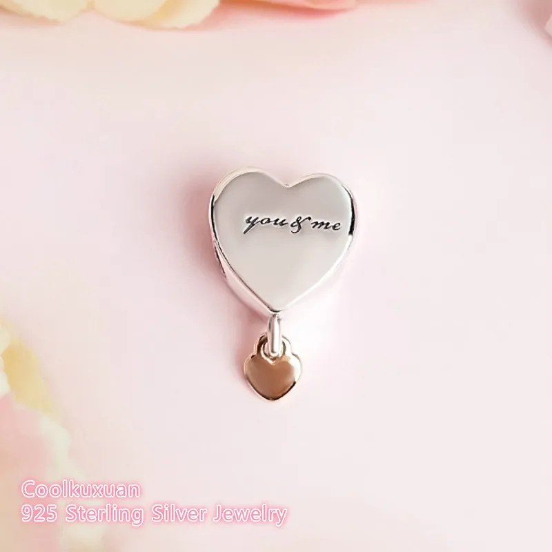 Valentine's Day Original 925 Sterling Silver Two Hearts Dangle Charm Beads Fit Pandora Charms Bracelet Diy Jewelry Making
Valentine's Day Original 925 Sterling Silver Two Hearts Dangle Charm Beads Fit Pandora Charms Bracelet Diy Jewelry Making