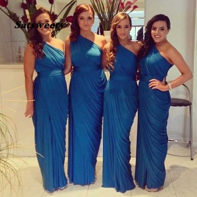 Cheap One Shoulder Bridesmaid Dress Navy Blue Chiffon One Shoulder Bridesmaid Dresses Fast Shipping
Cheap One Shoulder Bridesmaid Dress Navy Blue Chiffon One Shoulder Bridesmaid Dresses Fast Shipping