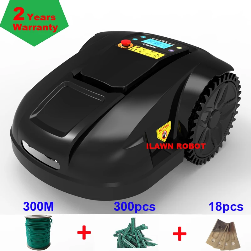 Automatic Lawn Mower Robot Grass Cutting Machine with total 300m wire+300pcs pegs++18pcs blade
Automatic Lawn Mower Robot Grass Cutting Machine with total 300m wire+300pcs pegs++18pcs blade