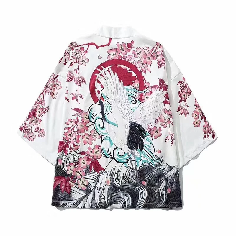 New loose Japanese Fashion Style Kimono for Adult Traditional Haori Clothing Print Chinese Dragon Thin Samurai Men Women Robes
New loose Japanese Fashion Style Kimono for Adult Traditional Haori Clothing Print Chinese Dragon Thin Samurai Men Women Robes