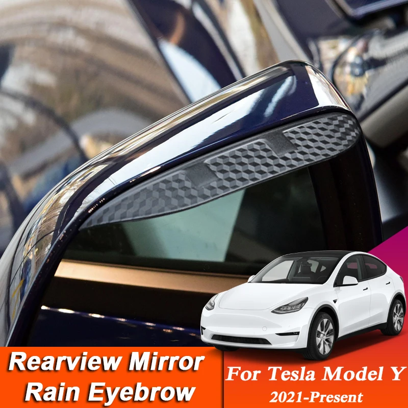 2pcs Car-styling For Tesla Model Y 2021-Present Carbon Fiber Rearview Mirror Eyebrow Rain Shield Anti-rain Visor Accessories
2pcs Car-styling For Tesla Model Y 2021-Present Carbon Fiber Rearview Mirror Eyebrow Rain Shield Anti-rain Visor Accessories